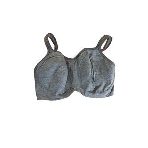 Panache Women's Grey Underwired High Support Athletic Sports Bra - 36GG